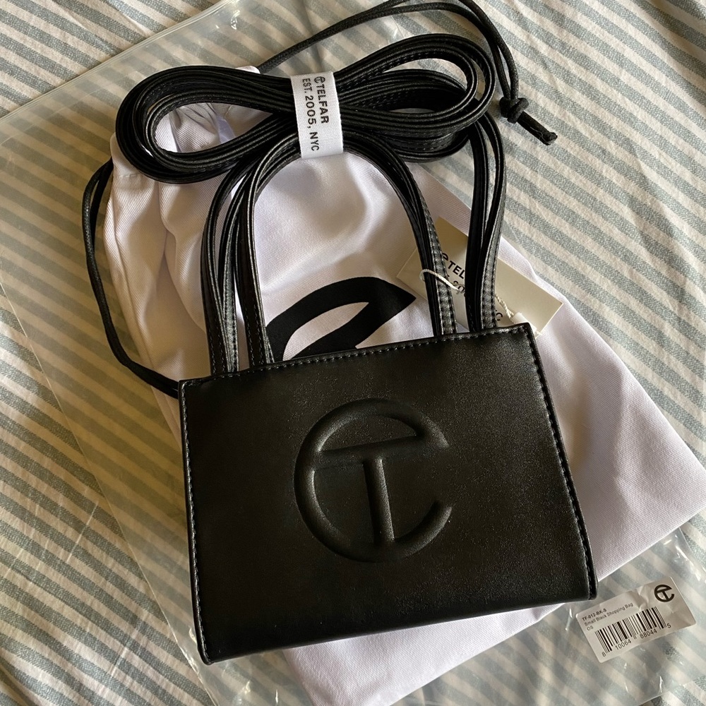 small telfar bag - black